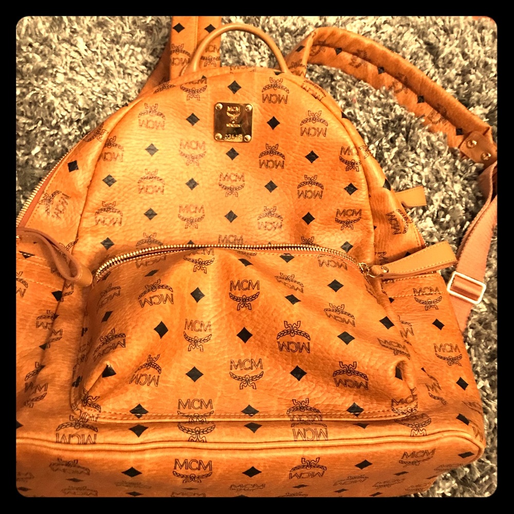 MCM Visetos Medium Stark Backpack